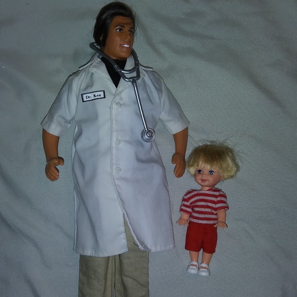 Vintage 1998 Dr. Ken & Little Patient Tommy Dolls